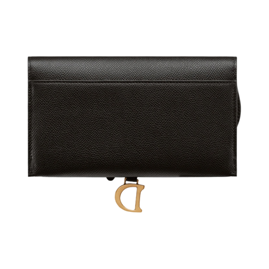 디올 새들 체인 장지갑 그레인드 카프스킨 블랙(Dior Long Saddle Wallet with Chain Grained Calfskin Black) - 2