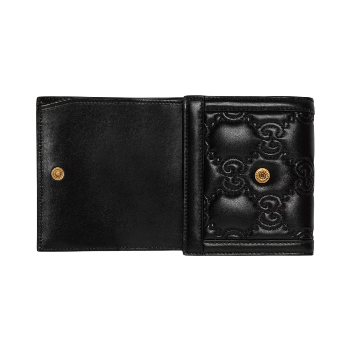 구찌 GG 마테라쎼 카드 케이스 지갑 블랙(Gucci GG Matelasse Card Case Wallet Black) - 2