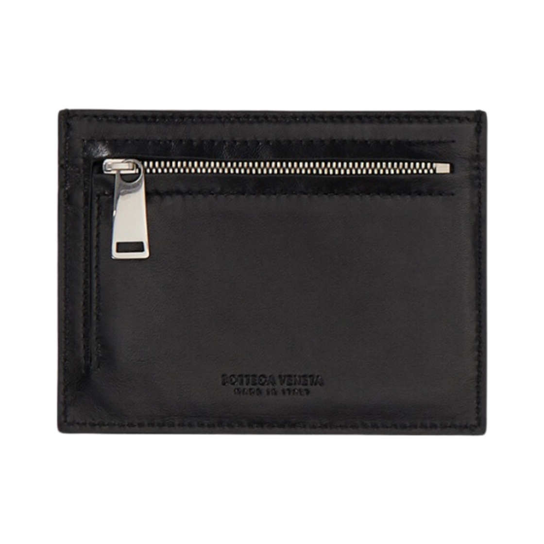 보테가 베네타 지퍼 카드 홀더 블랙(Bottega Veneta Zipped Card Holder Black) - 2