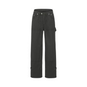 Thevinylhouse Dyed Double Knee Pants Charcoal