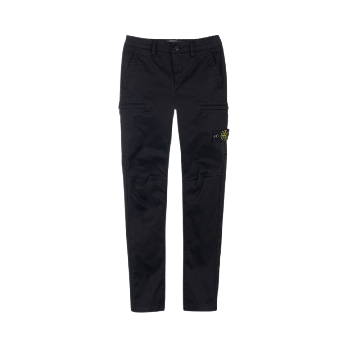 761631011-V0029 (Kids) Stone Island 31011 Wappen Logo Cargo Pants Black - 22SS