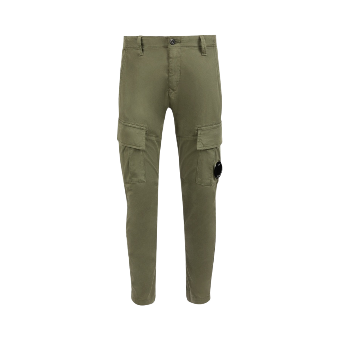 (키즈) C.P. 컴퍼니 U16 스트레치 개버딘 카고 팬츠 브론즈 그린 - 23SS((Kids) C.P. Company U16 Stretch Gabardine Cargo Pants Bronze Green - 23SS) - 1