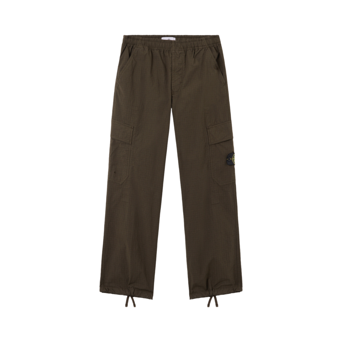 K1S1531000-22S0063-V0054 Stone Island 3100022 Mil-Spec Stretch Ripstop-TC Loose Fit Cargo Trousers with Drawstring Cuffs Military Green - 25SS