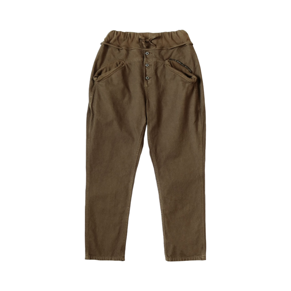 캐피탈 씬 캔버스 사루엘 누벨르 팬츠 브라운 카키(Kapital Thin Canvas Sarouel Nouvelle Pants Brown Khaki) - 1