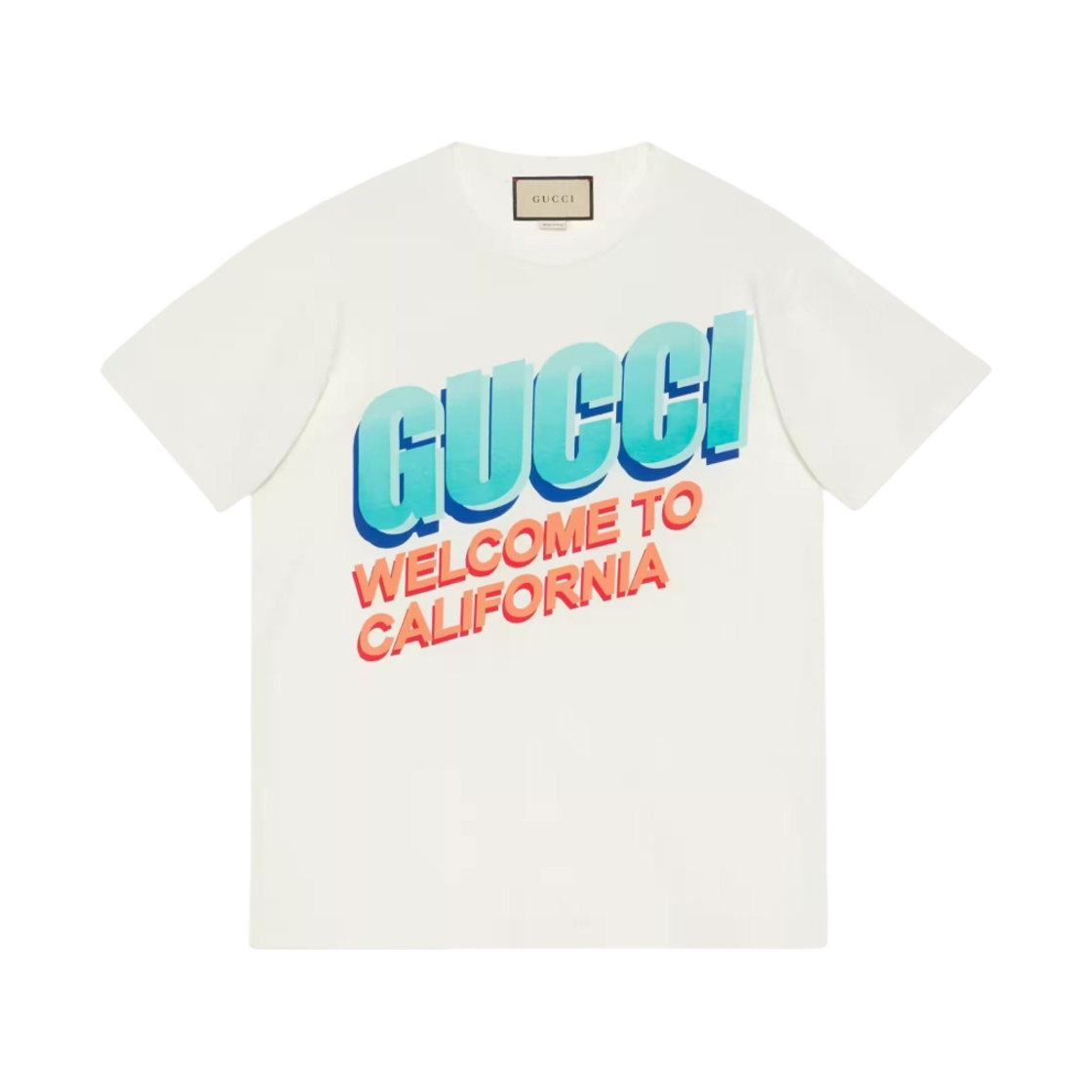 구찌 코튼 저지 티셔츠 화이트(Gucci Cotton Jersey T-Shirt White) - 1