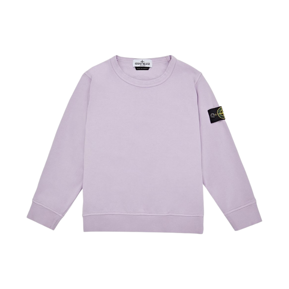 (키즈) 스톤 아일랜드 61340 코튼 플리스 크루넥 스웨트셔츠 라일락 - 23SS((Kids) Stone Island 61340 Cotton Fleece Crewneck Sweatshirt Lilac - 23SS) - 1