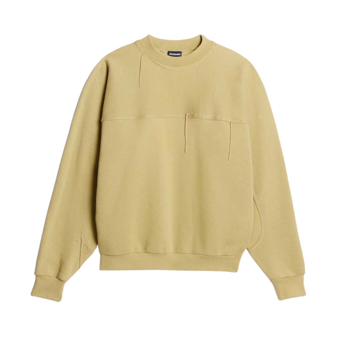 자크뮈스 르 스웨트셔츠 피오 자수 로고 스웨트셔츠 베이지(Jacquemus Le Sweatshirt Fio Embroidered Logo Sweatshirt Beige) - 1