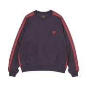 Needles Track Crewneck Poly Smooth Dark Purple