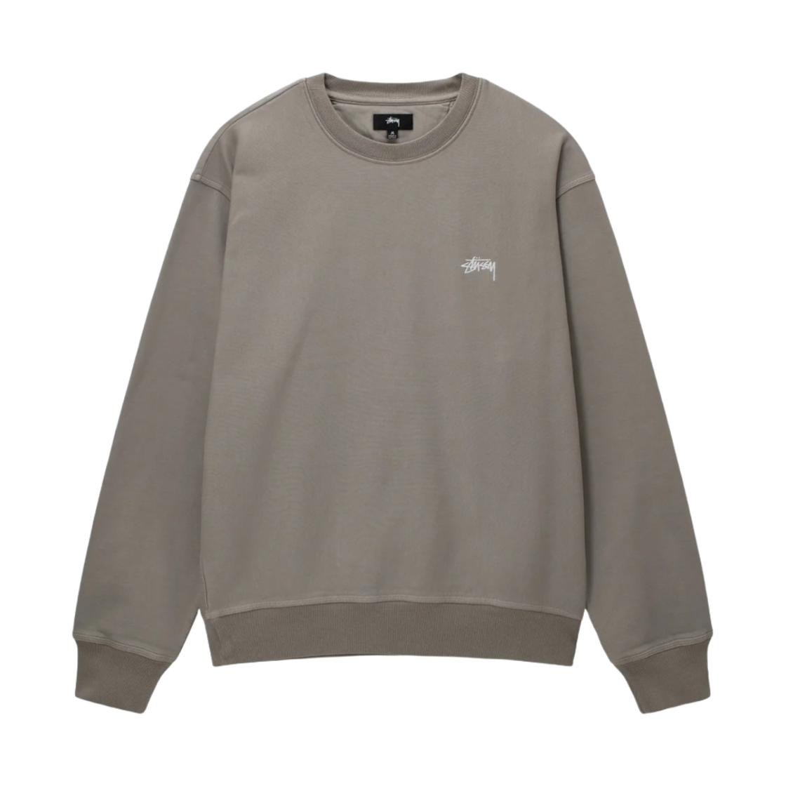 스투시 오버다이드 스탁 로고 크루넥 샌드(Stussy Overdyed Stock Logo Crew Sand) - 1