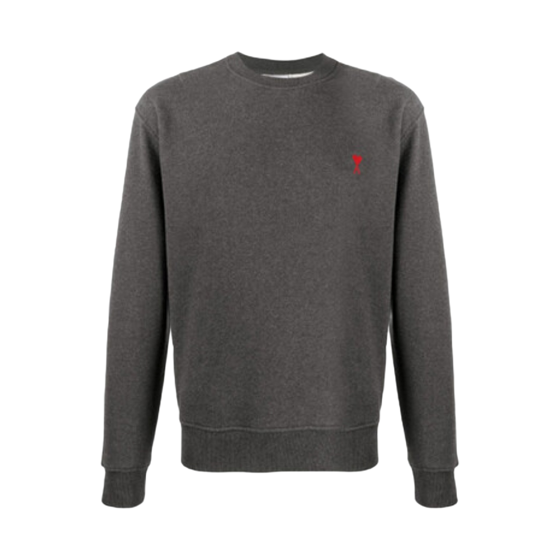 아미 스몰 하트 로고 스웨트셔츠 헤더 그레이 그리 신 - 20FW(AMI de Coeur Sweatshirt Heather Grey Gris Chine - 20FW) - 1