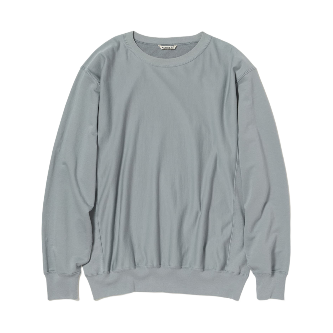 A25SP02NU Auralee Elastic High Gauge Sweat P/O Ash Gray - 25SS