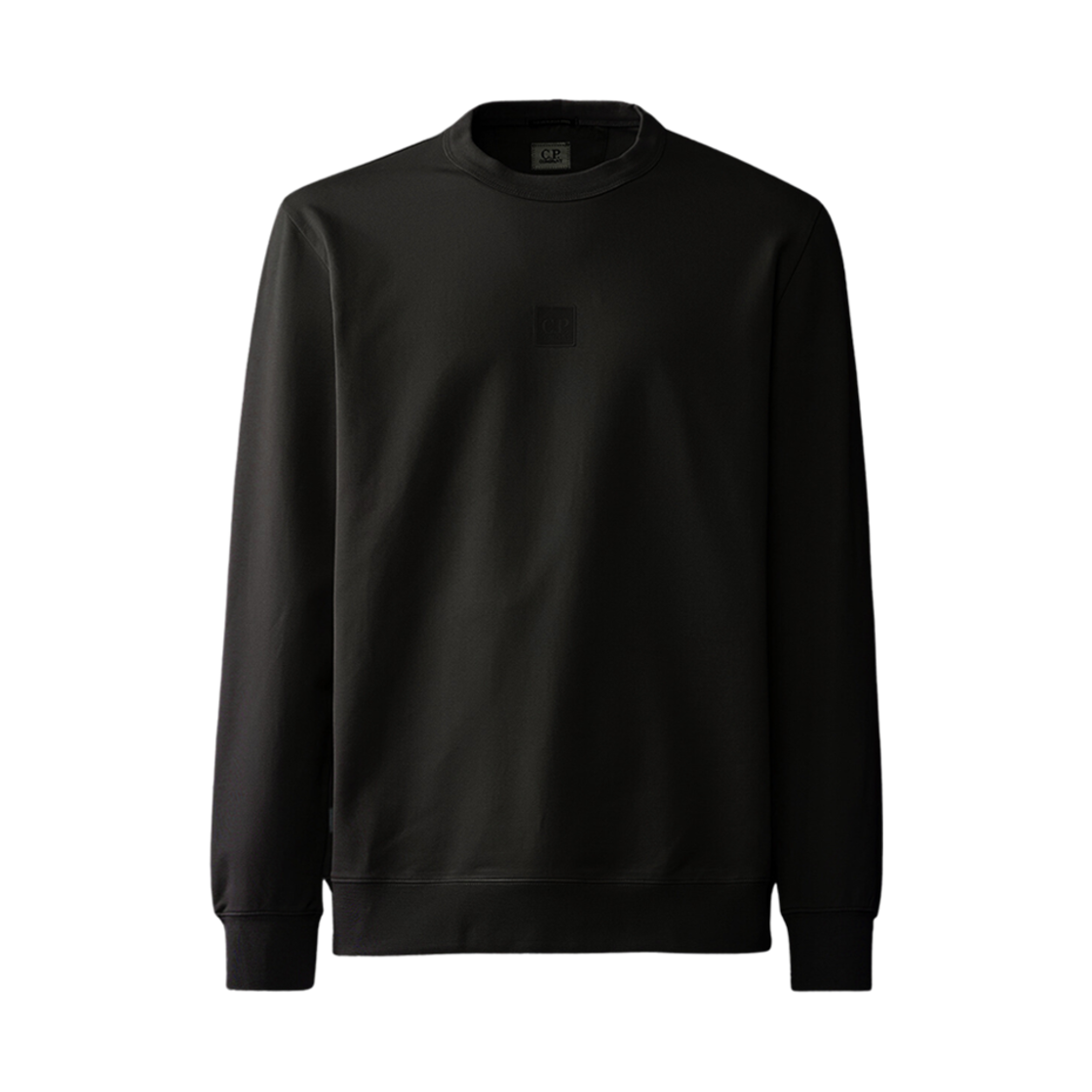 16CLSS230A006452W999 C.P. Company Metropolis Series Stretch Fleece Logo Sweatshirt Black - 24SS