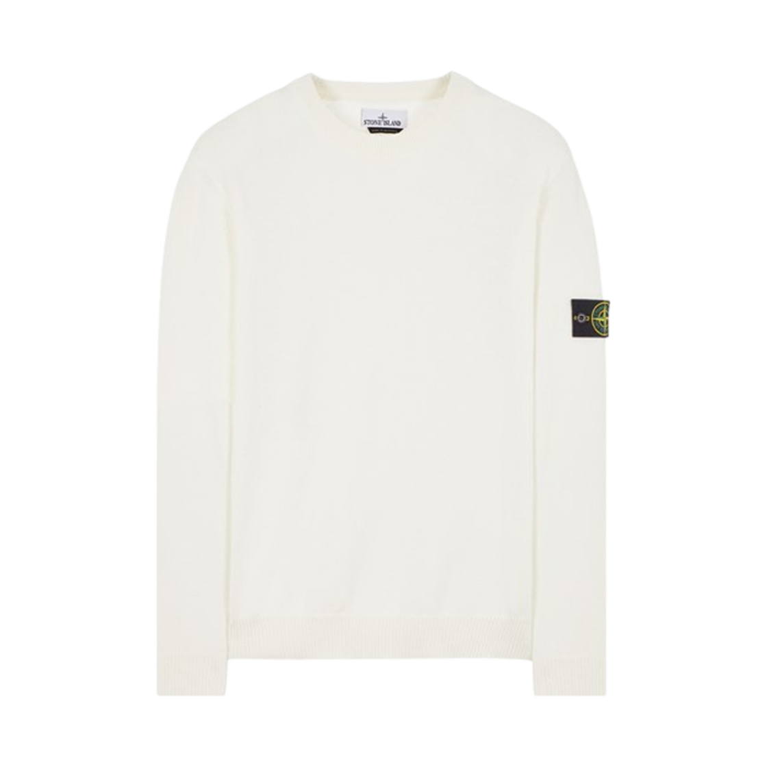 8015528D3-V0001 Stone Island 528D3 Organic Cotton Crewneck Knit White - 24SS