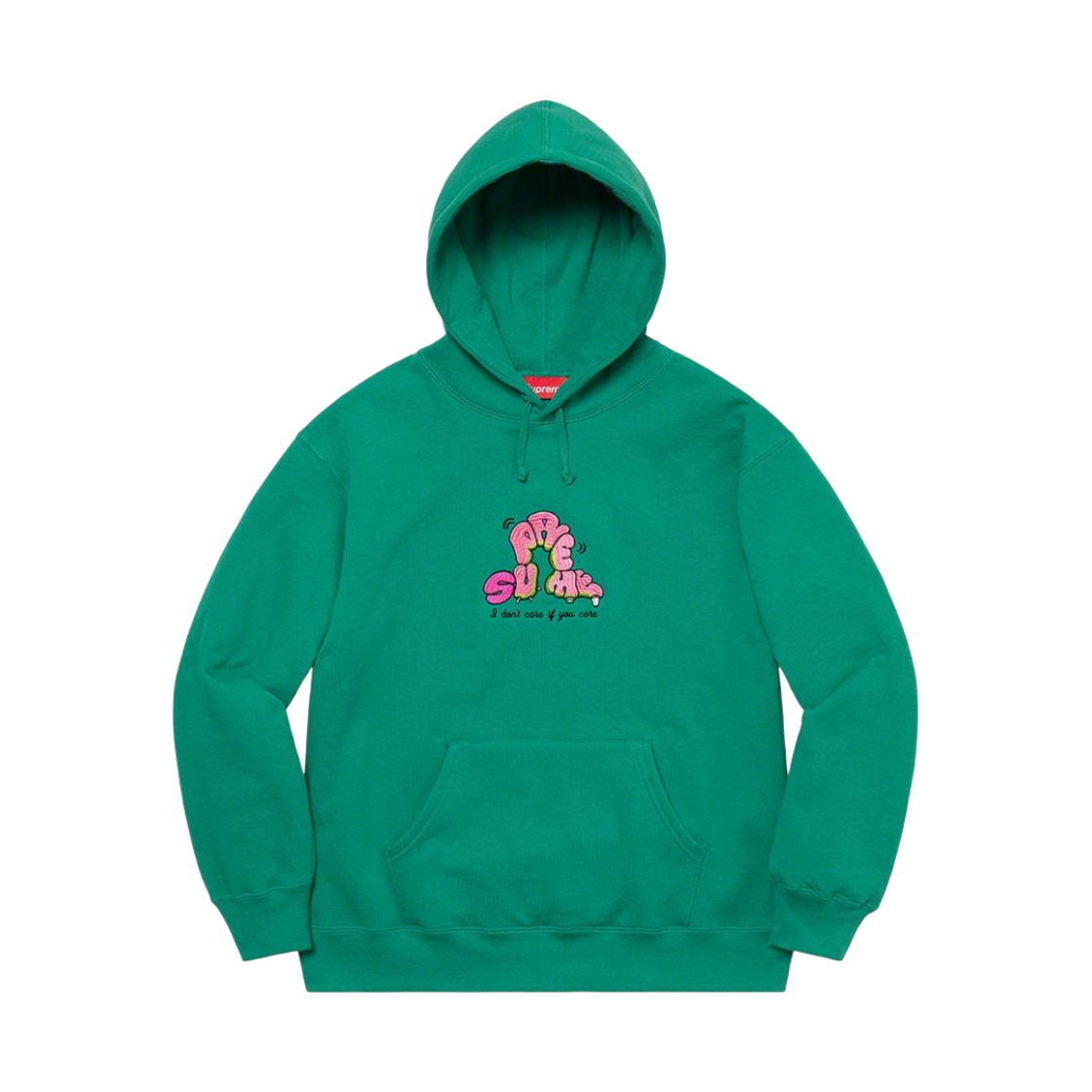 슈프림 돈 케어 후드 스웨트셔츠 라이트 파인 - 21SS(Supreme Don't Care Hooded Sweatshirt Light Pine - 21SS)