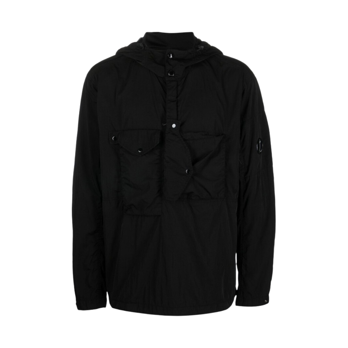 C.P. 컴퍼니 크롬-R 후드 오버셔츠 블랙 - 22FW