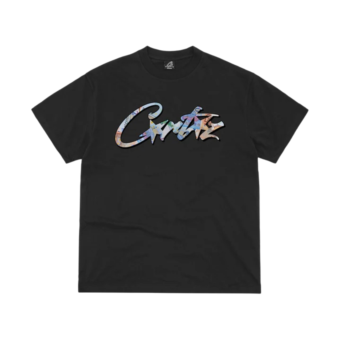 코르테이즈 올스타즈 유로 티셔츠 뉴 블랭크 블랙(Corteiz Allstarz Euros T-Shirt New Blank Black)