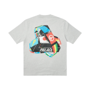 Palace Tri-Flag T-Shirt Grey Marl - 21SS