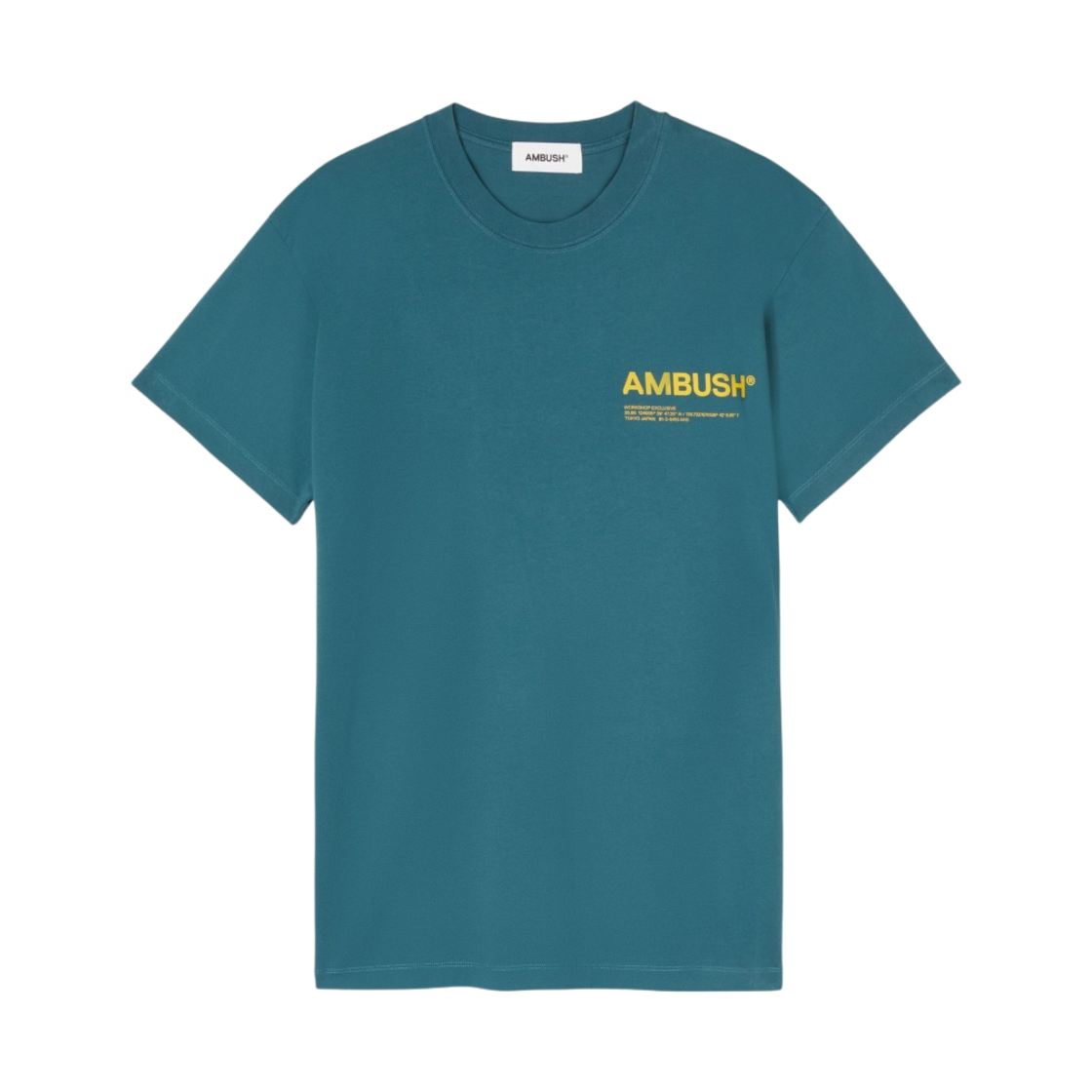 앰부쉬 저지 워크샵 티셔츠 아틀란틱 딥 솔라 파워(Ambush Jersey Workshop T-Shirt Atlantic Deep Solar Power)
