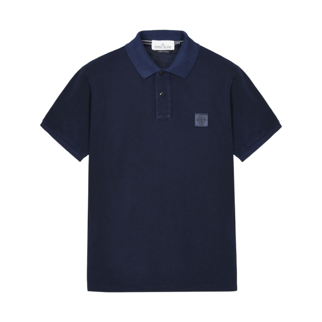스톤 아일랜드 22S67 피그먼트 다이드 폴로 셔츠 네이비 블루 - 21SS(Stone Island 22S67 Pigment Dyed Polo Shirt Navy Blue - 21SS)