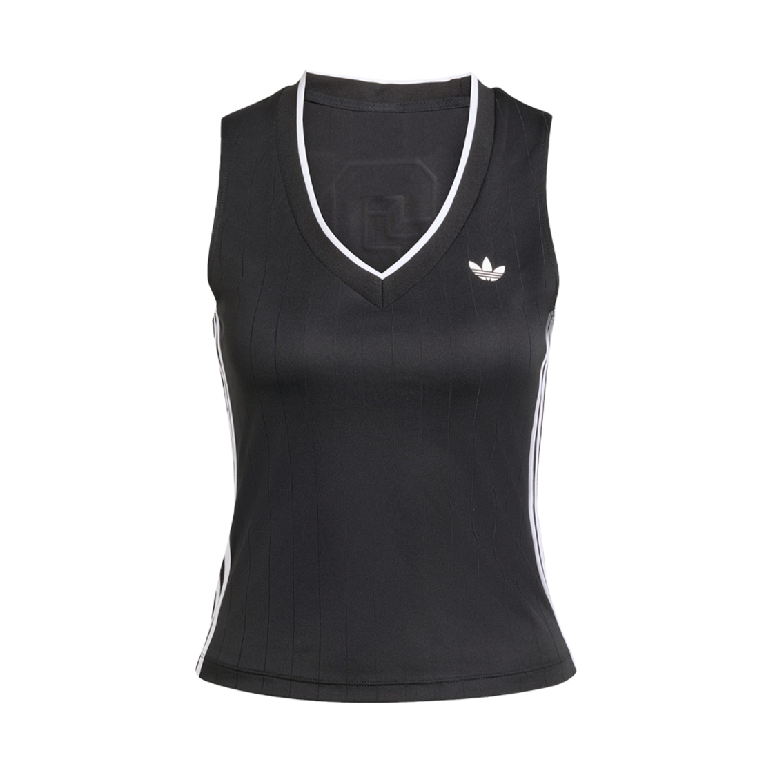 (W) 아디다스 브이넥 블랙 - KR 사이즈
