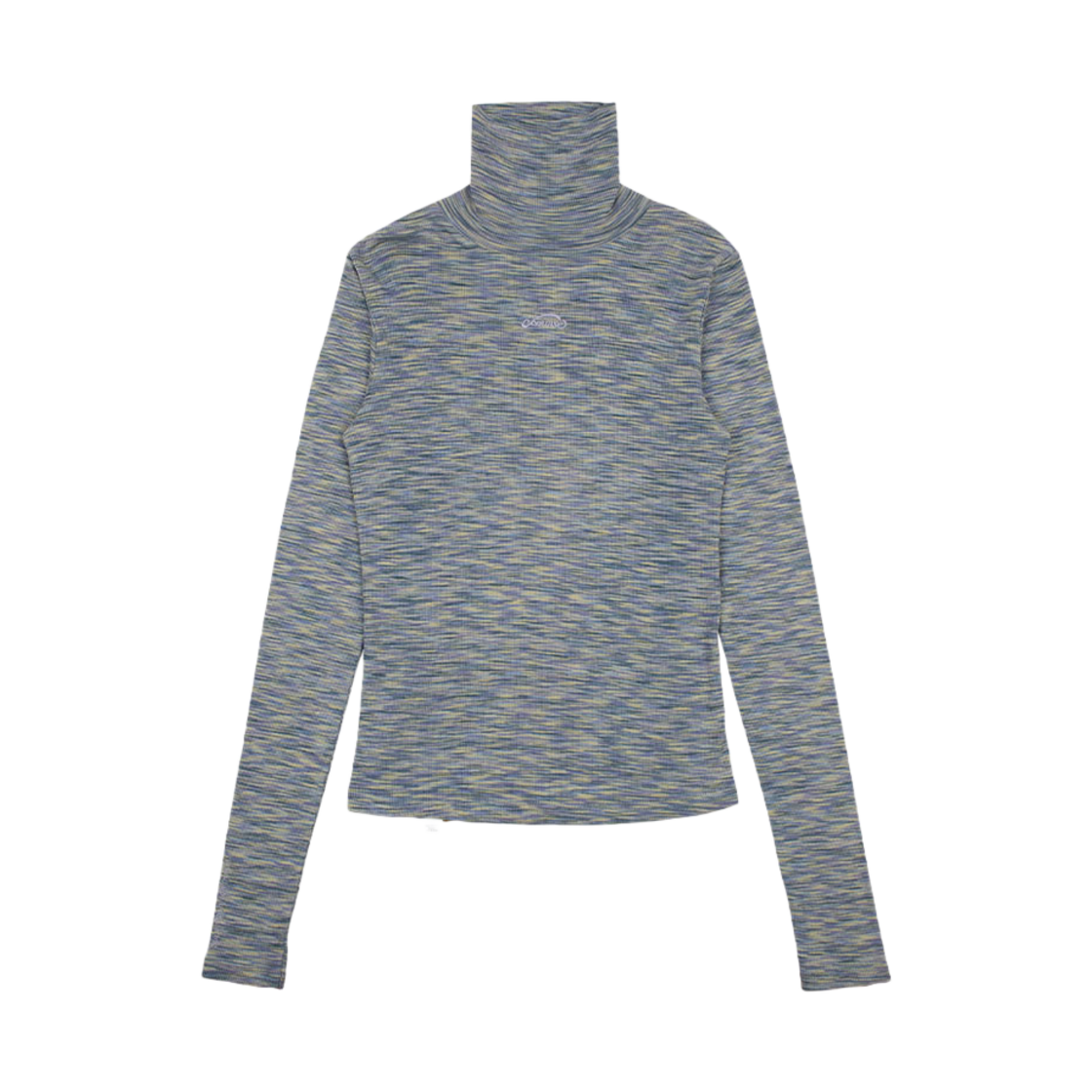 오브콜스와이낫 드림 스파클링 하이넥 롱슬리브 탑 블루