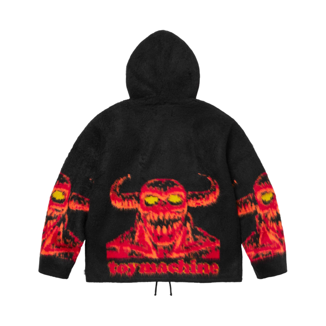 슈프림 x 토이 머신 집업 후드 스웨터 블랙 - 24SS(Supreme x Toy Machine Zip Up Hooded Sweater Black - 24SS) - 2
