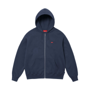 Supreme Small Box Zip Up Hooded Sweatshirt Navy - 24FW