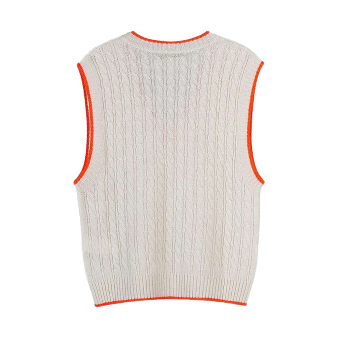 (W) 엠에스지엠 로고 울 니트 베스트 아이보리((W) MSGM Logo Wool Knit Vest Ivory) - 2