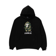 BAPE Marbling Camo By Bathing Ape Relaxed Fit Pullover Hoodie Black