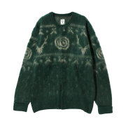 South2 West8 Loose Fit Crew Neck Cardigan S2W8 Nordic Green