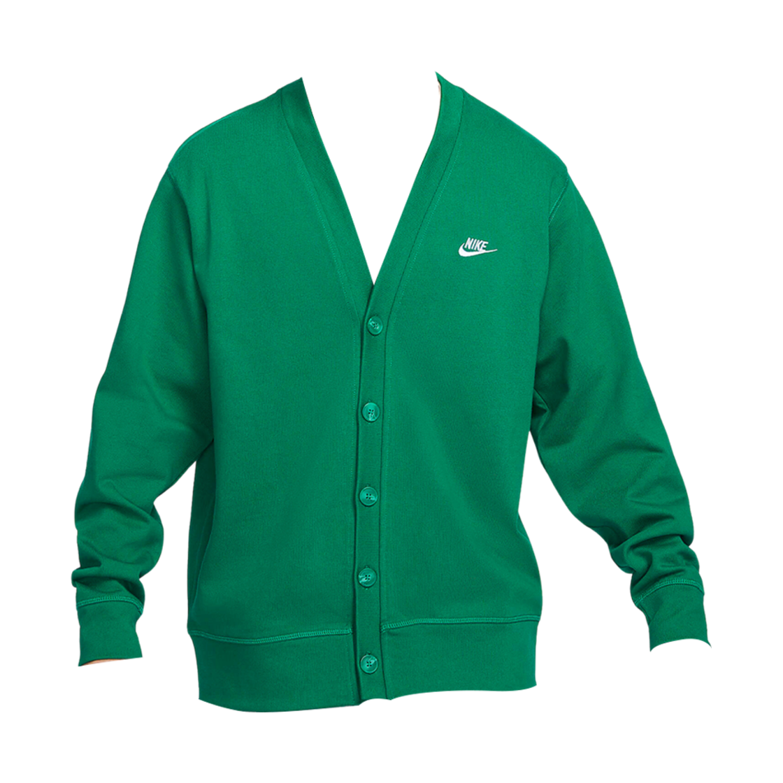 나이키 클럽 니트 페어웨이 가디건 말라카이트 화이트 - 아시아(Nike Club Knit Fairway Cardigan Malachite White - Asia)