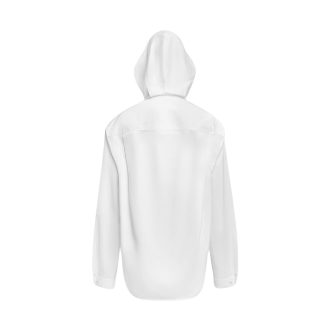 (W) 알라이아 포플린 후드 셔츠 화이트((W) Alaia Popeline Hooded Shirt White) - 2