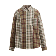 Zara x Andersson Bell Check Patchwork Shirt Cream Red