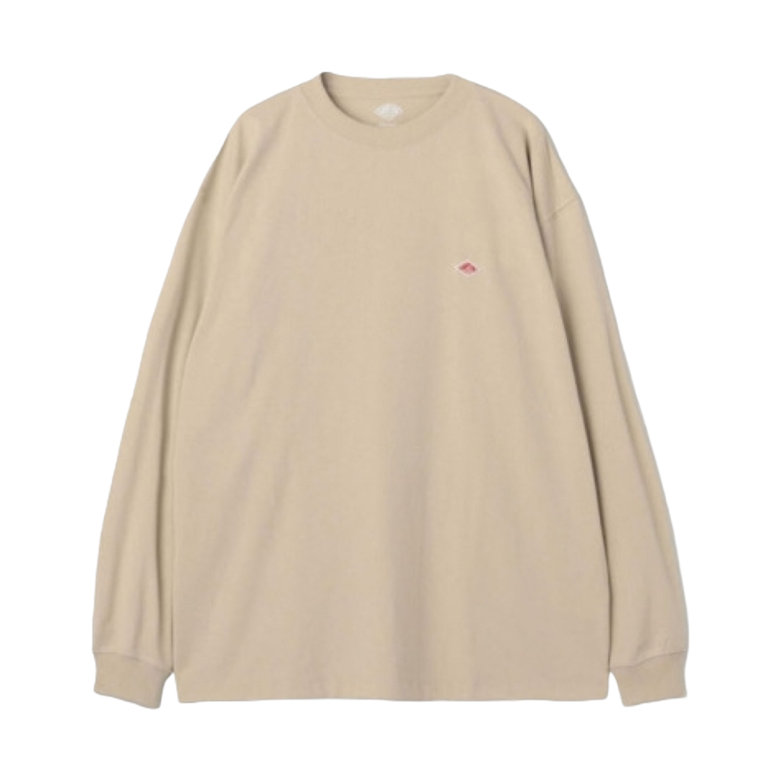 단톤 플레인 롱슬리브 티셔츠 그레이지(Danton Plain Long Sleeve T-Shirt Greige)