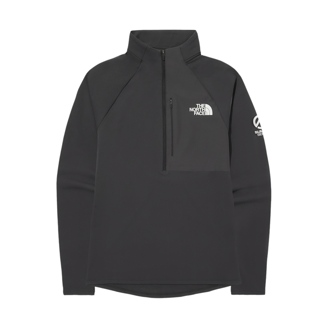 NT7LQ80B (W) The North Face Summit Makalu L/S Zip T-Shirt Gray - 25SS
