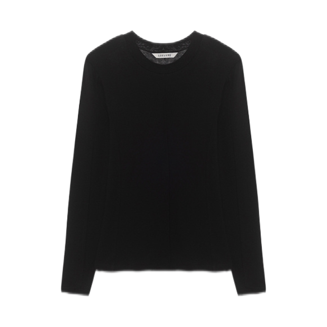 (W) 루에브르 시스루 저지 탑 블랙 (윈터 버전)((W) Loeuvre See Through Jersey Top Black (Winter Ver.))