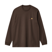 Carhartt WIP American Script Long Sleeve T-Shirt Tobacco