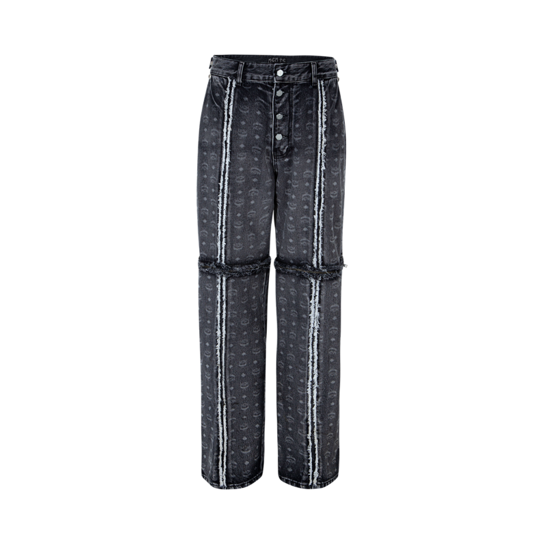 떠그 클럽 x MCM 집 데님 팬츠 블랙(Thug Club x MCM Zip Denim Pants Black)