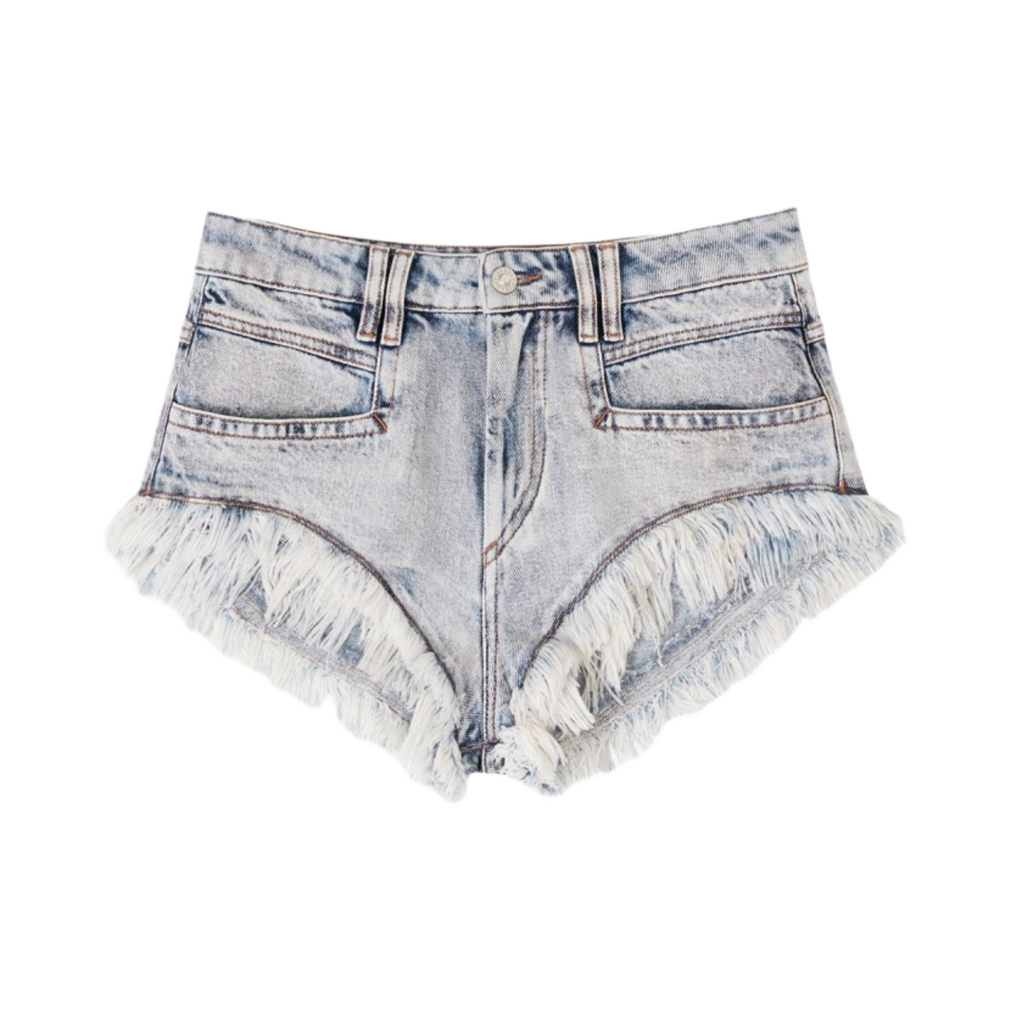 SH0033FA-A1H02E-30LU (W) Isabel Marant Eneidao Denim Shorts Light Blue - 23SS