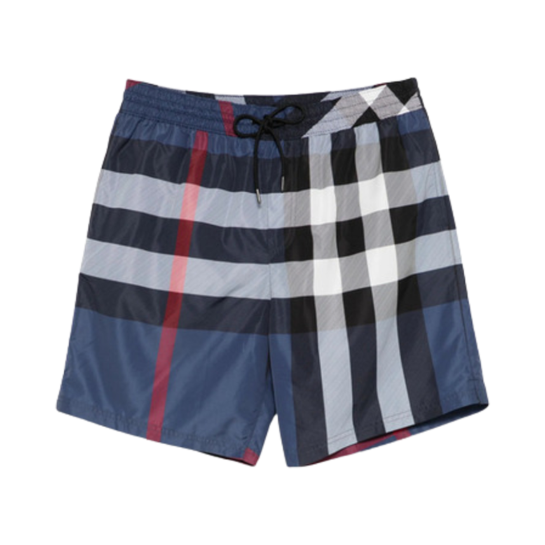 8107273 Burberry Check Swim Shorts Blue