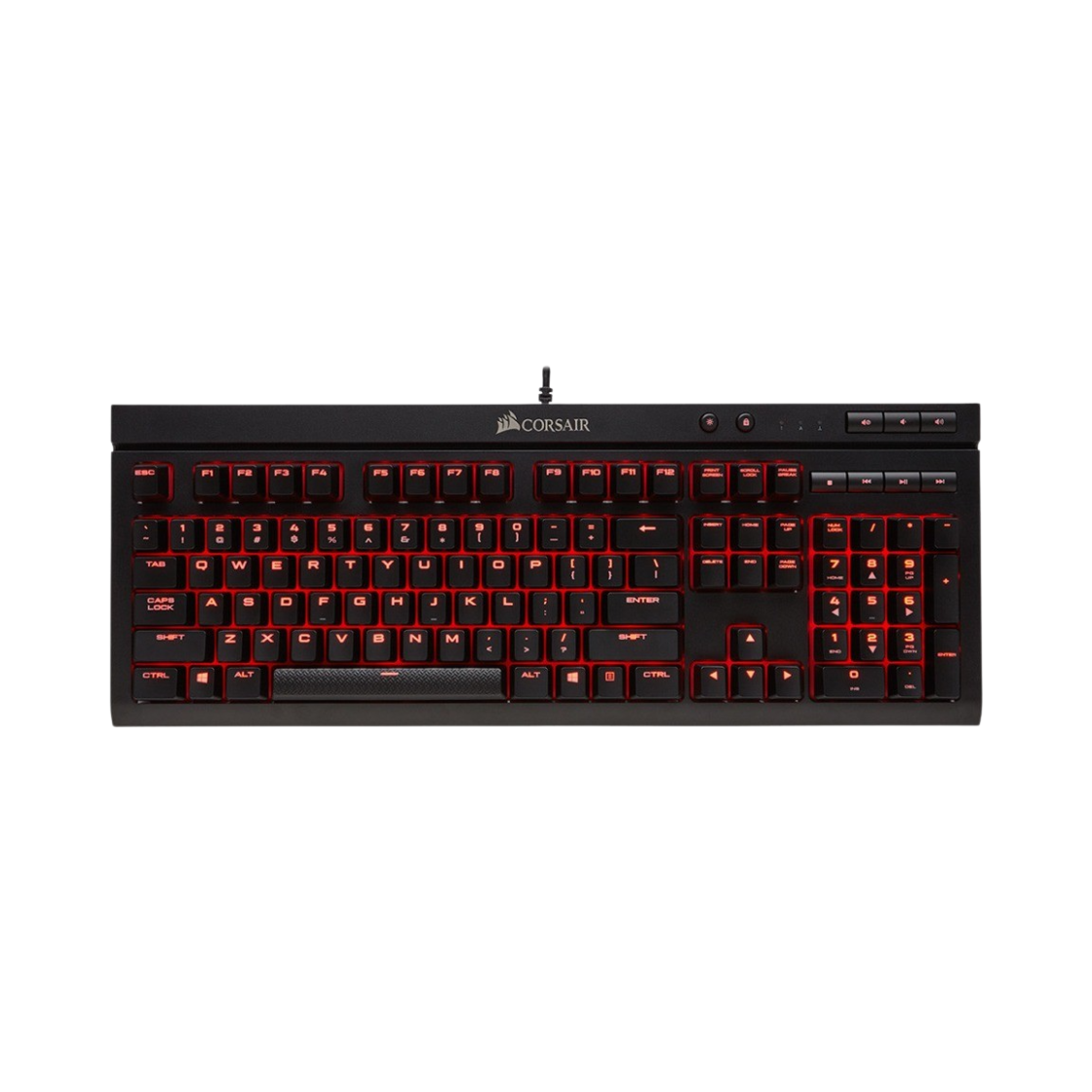 커세어 K68 레드 블랙 국문 자판 (국내 정식 발매 제품)(Corsair K68 Red Black Korean Layout (Korean Ver.)) - 1