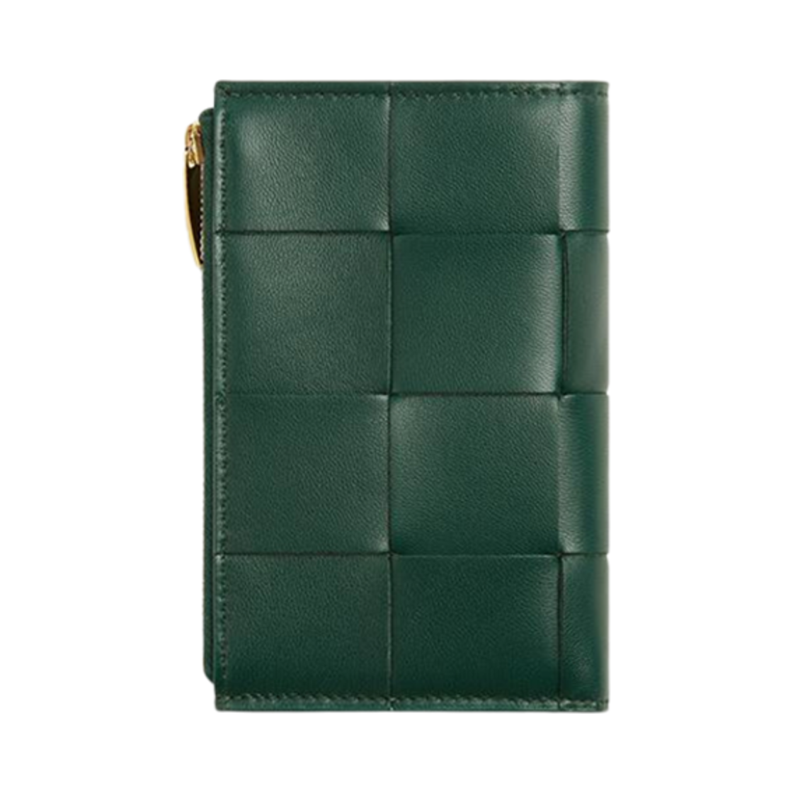 보테가 베네타 미디움 카세트백 바이폴드 지퍼 지갑 에메랄드 그린(Bottega Veneta Medium Cassette Bi-Fold Zip Wallet Emerald Green) - 3