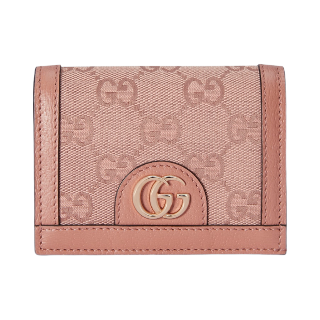 구찌 오피디아 GG 카드 케이스 지갑 핑크 캔버스(Gucci Ophidia GG Card Case Wallet Pink Canvas) - 1