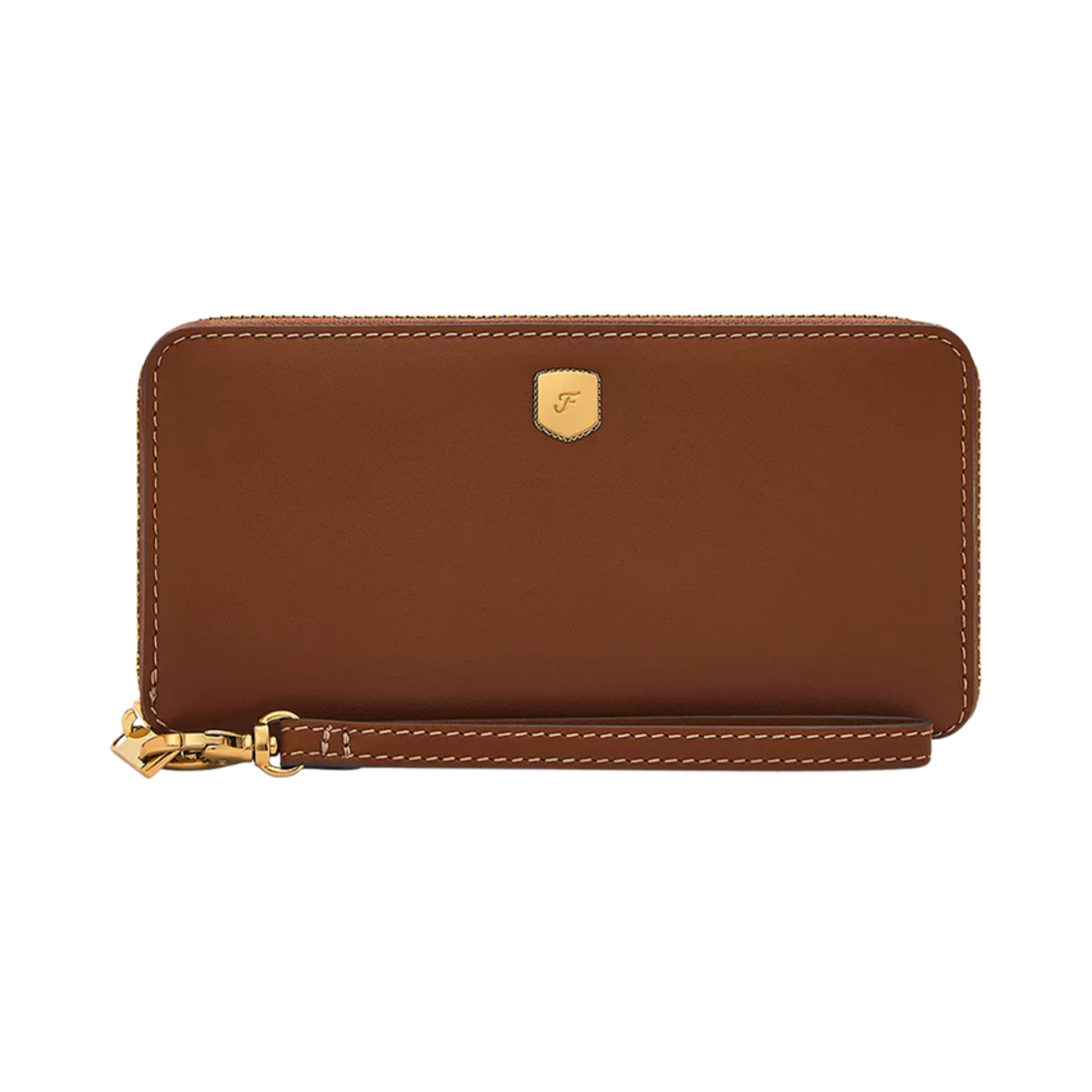 파슬 레녹스 집 컨티넨탈 월렛 미디움 브라운(Fossil Lennox Zip Continental Wallet Medium Brown) - 1