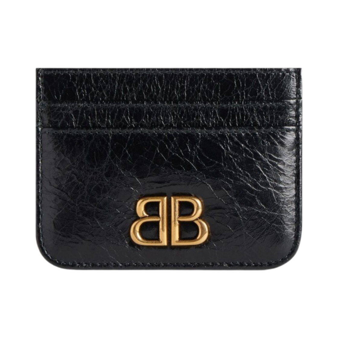 7654632AAXB1000 Balenciaga Monaco Card Holder Black