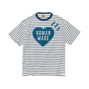 Human Made Striped Heart T-Shirt Navy