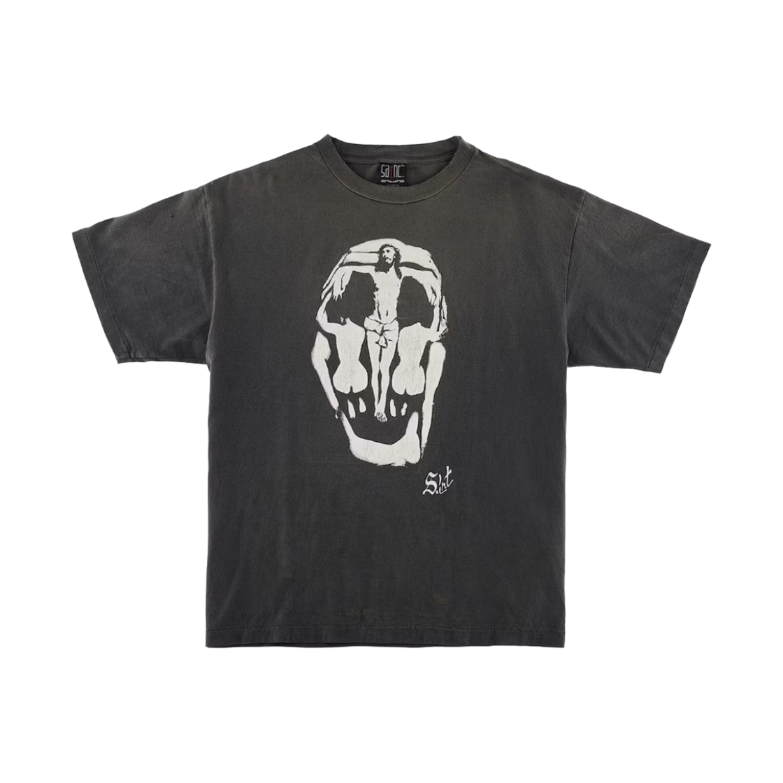 세인트 마이클 지저스 스컬 숏슬리브 티셔츠 블랙 - 23SS(Saint Mxxxxxx Jesus Skull S/S T-Shirt Black - 23SS) - 1