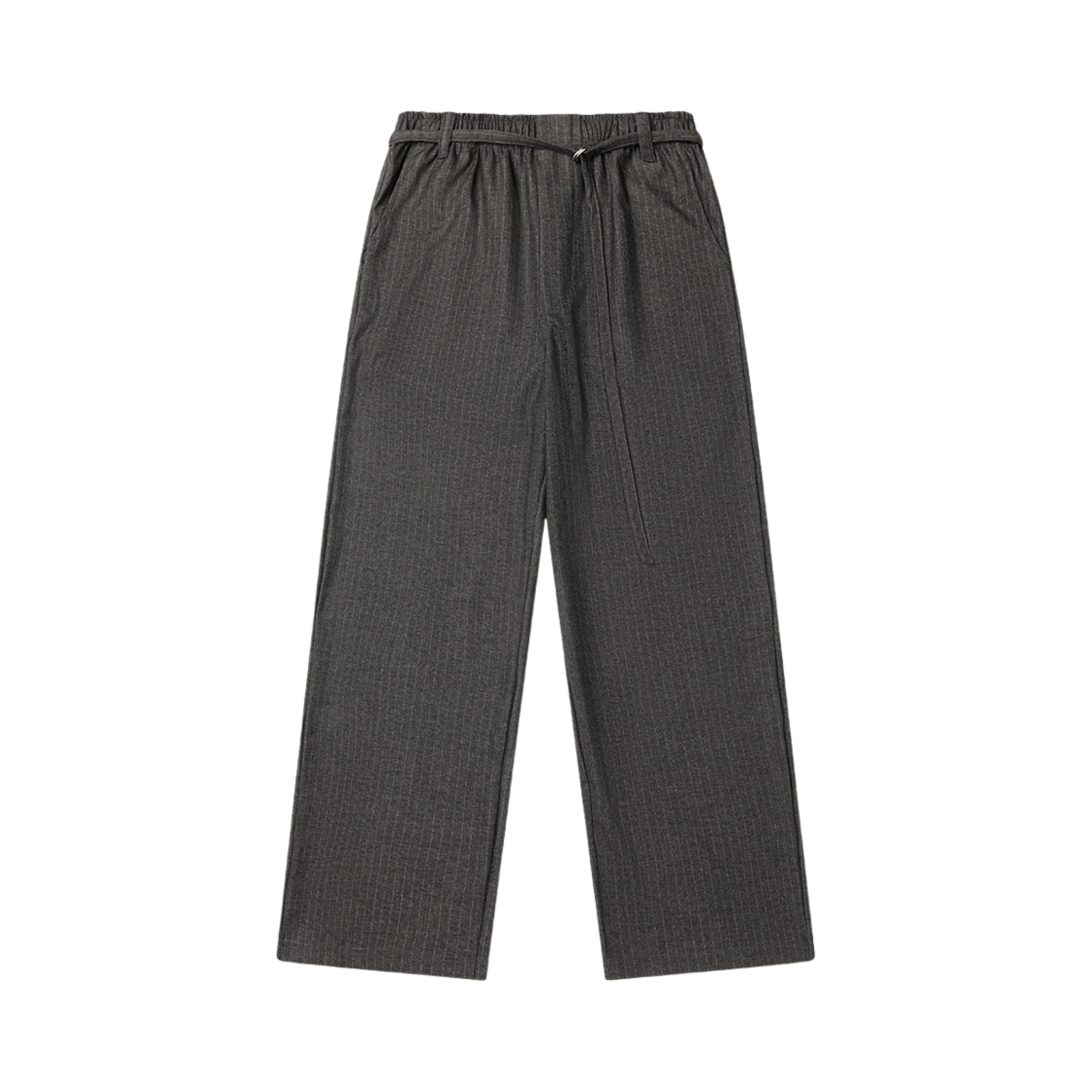 824203021 Pose Number Eight Stripe Wide Belted Pant Gray