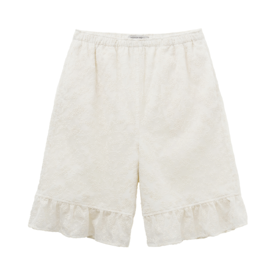 피브스피브스 엠브로이더드 미디 팬츠 아이보리