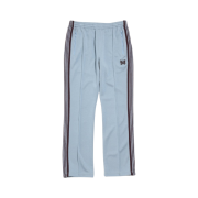 Needles Narrow Track Pants Poly Smooth Sax Blue